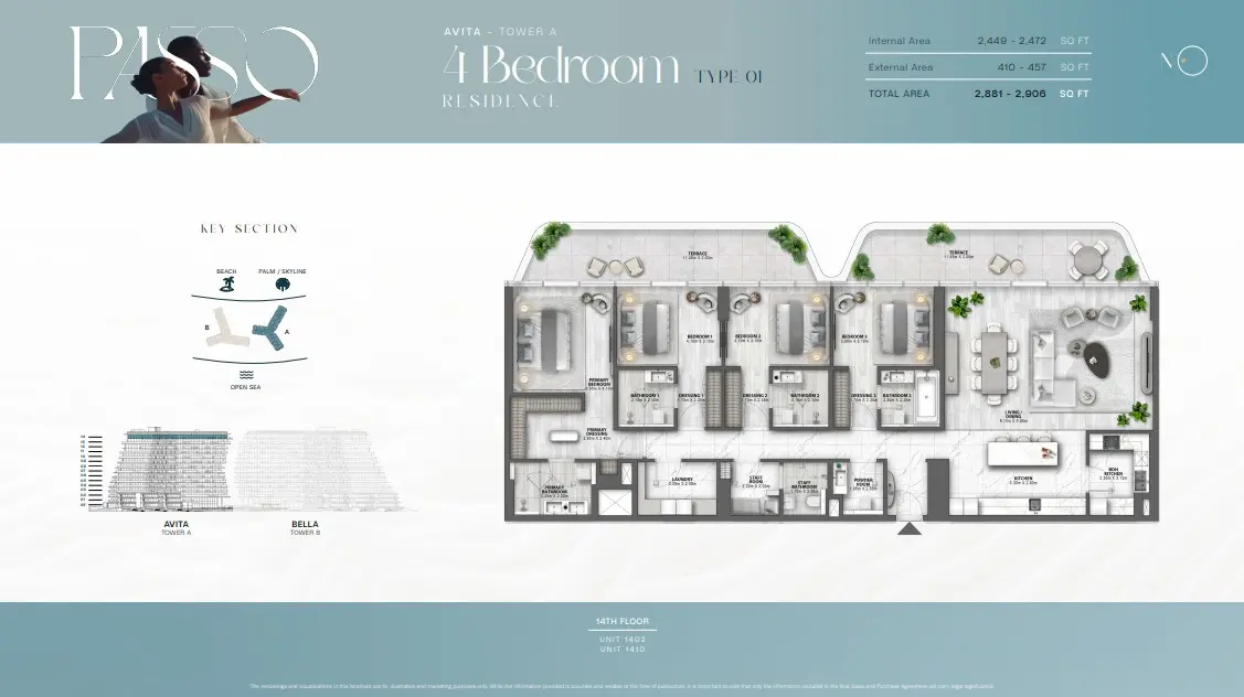 Floor plan for Type 01-R