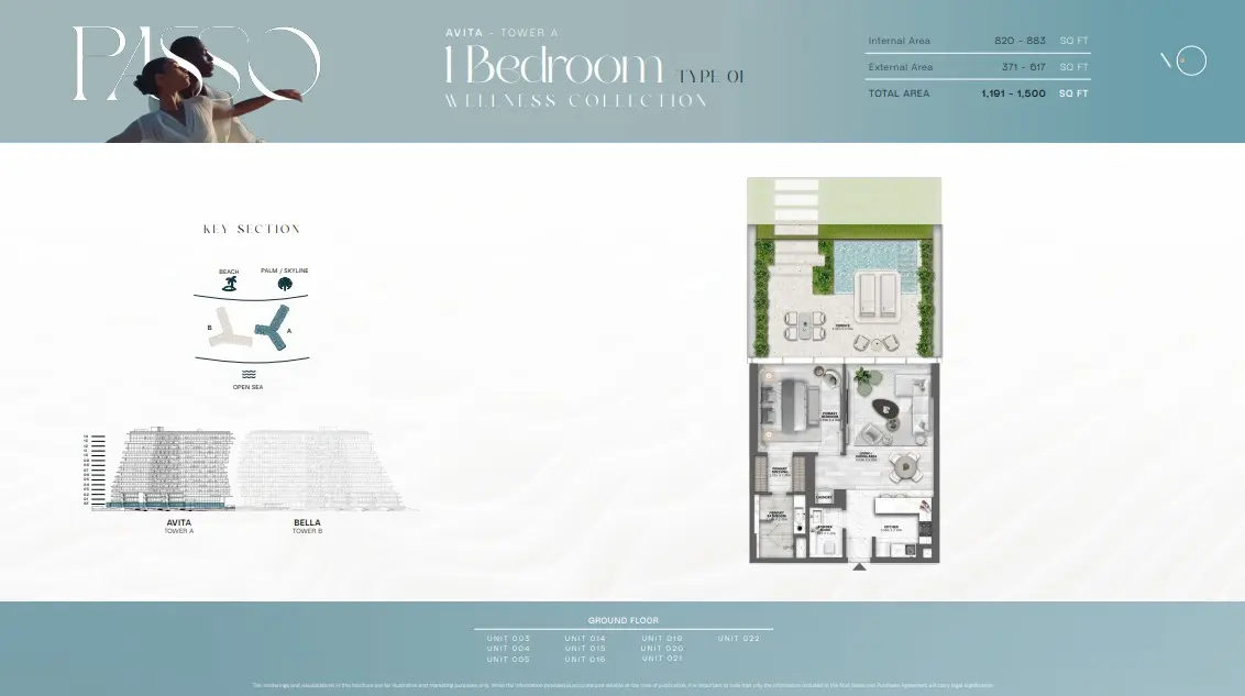 Floor plan for Type 01-WC