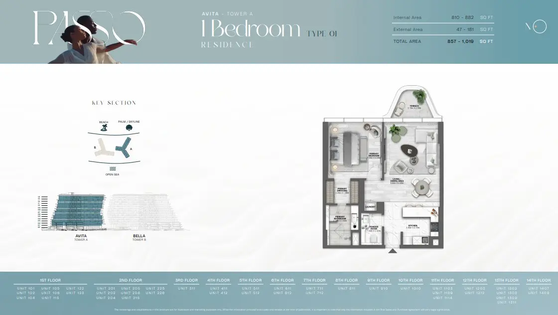 Floor plan for Type 01-R