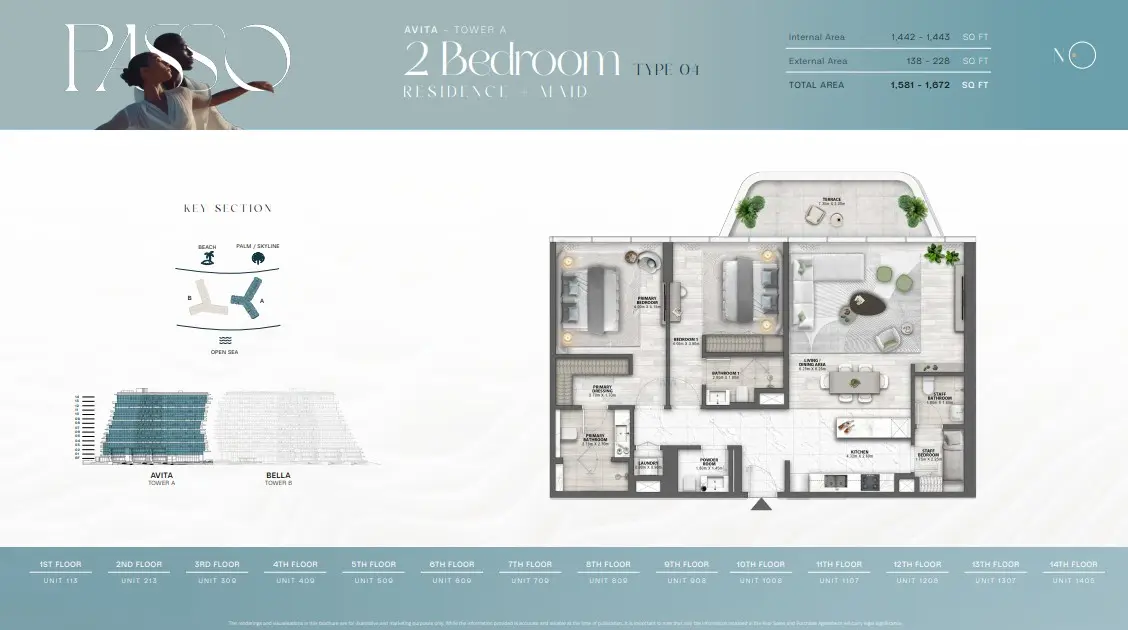 Floor plan for Type 04-RM