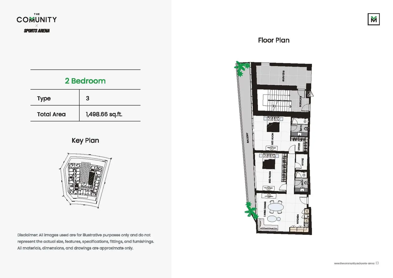 Floor plan for Type 3