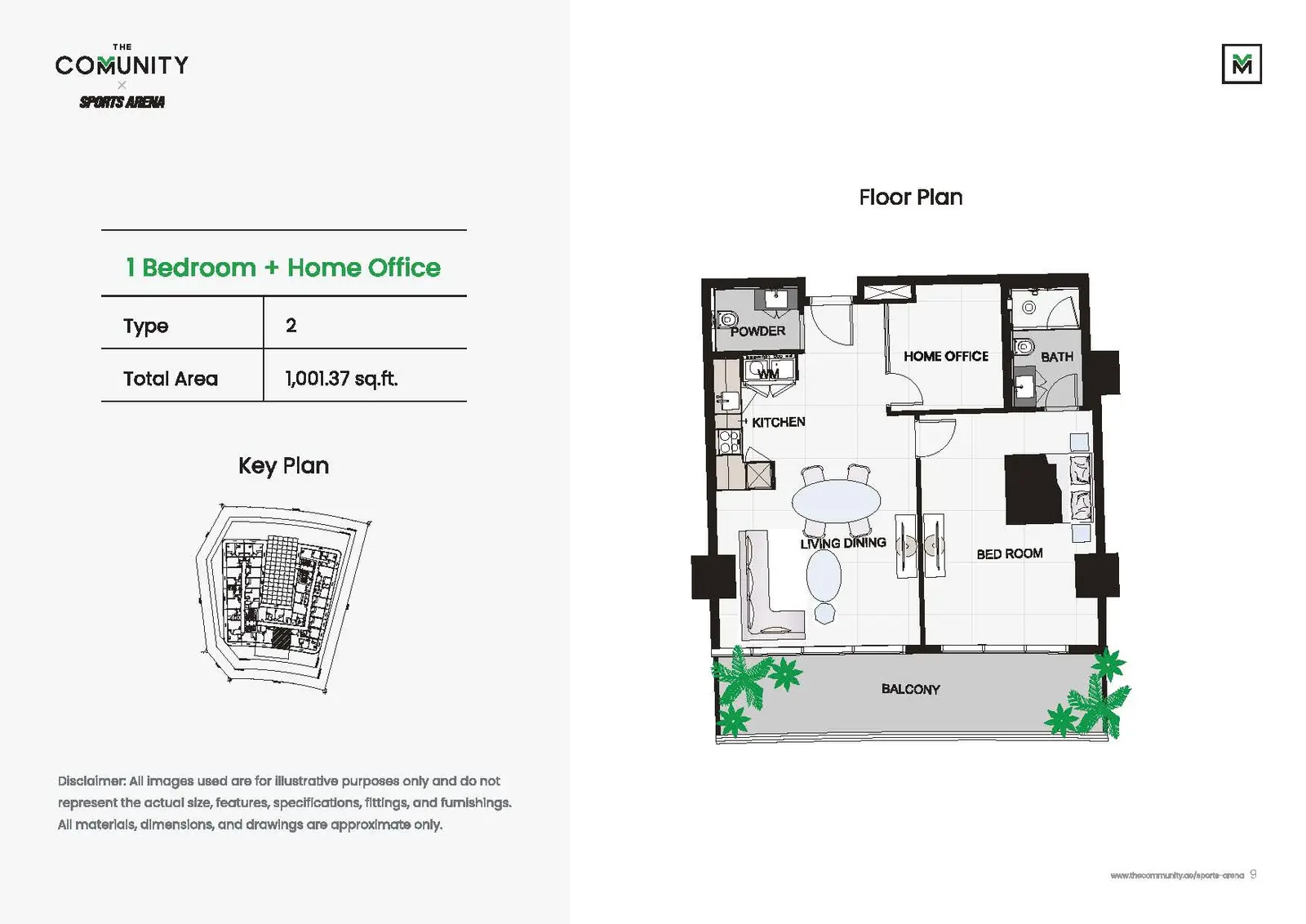 Floor plan for Type 2A