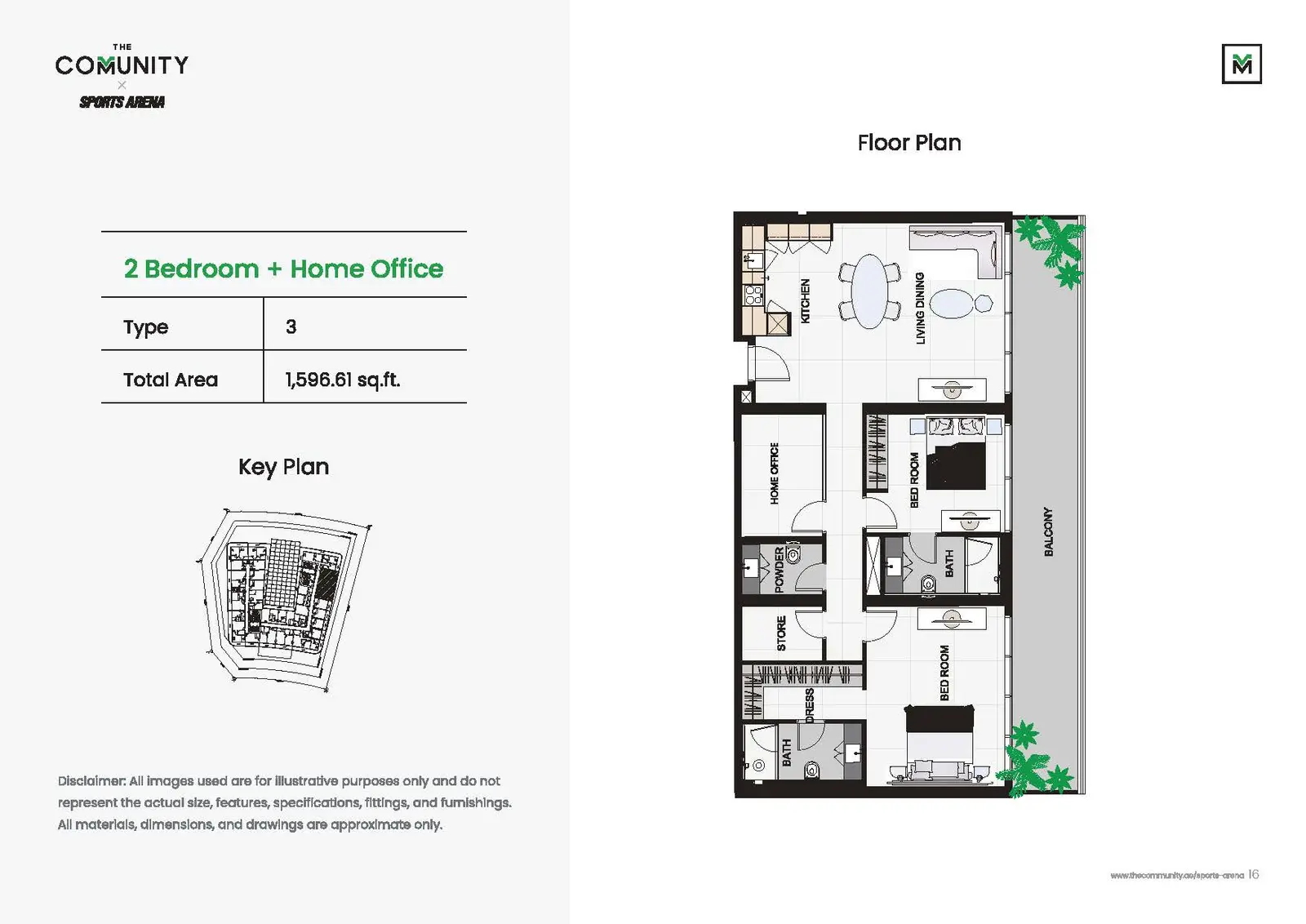 Floor plan for Type 3A
