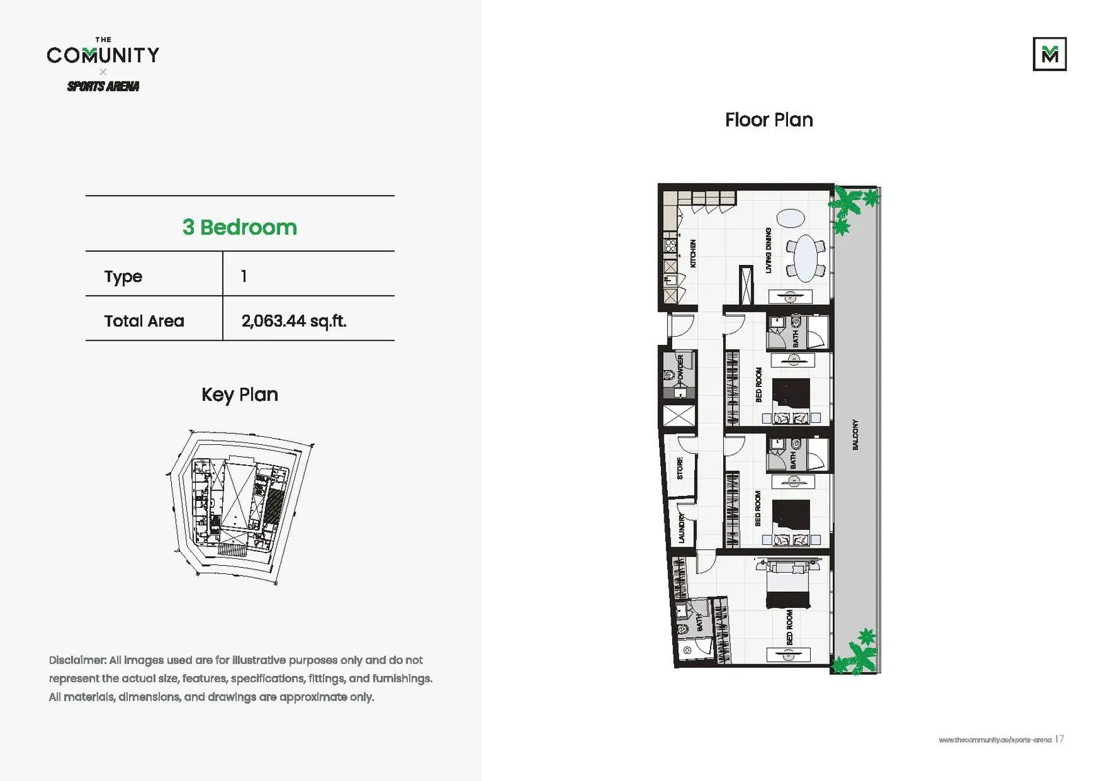 Floor plan for Type 1