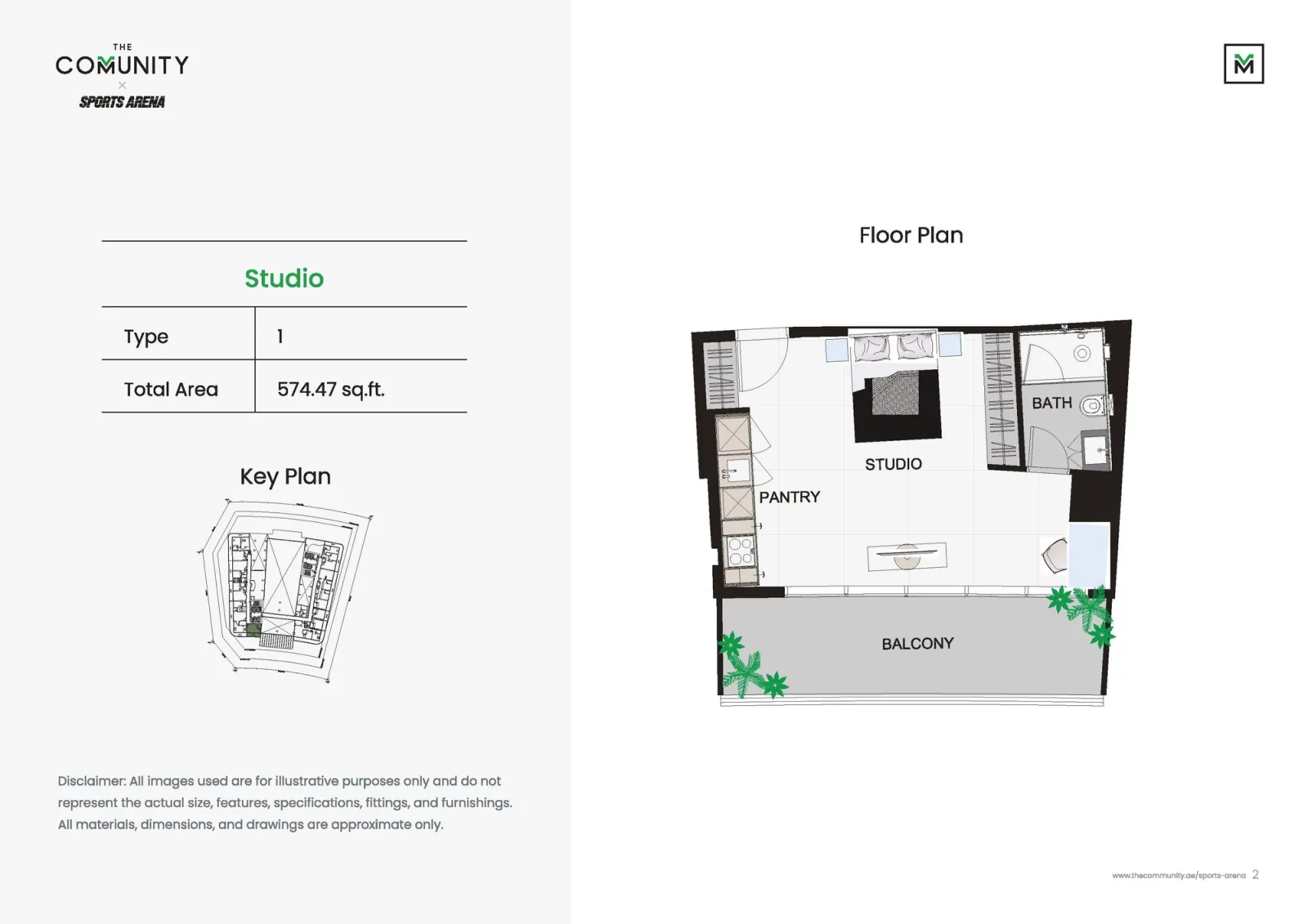 Floor plan for Type 1