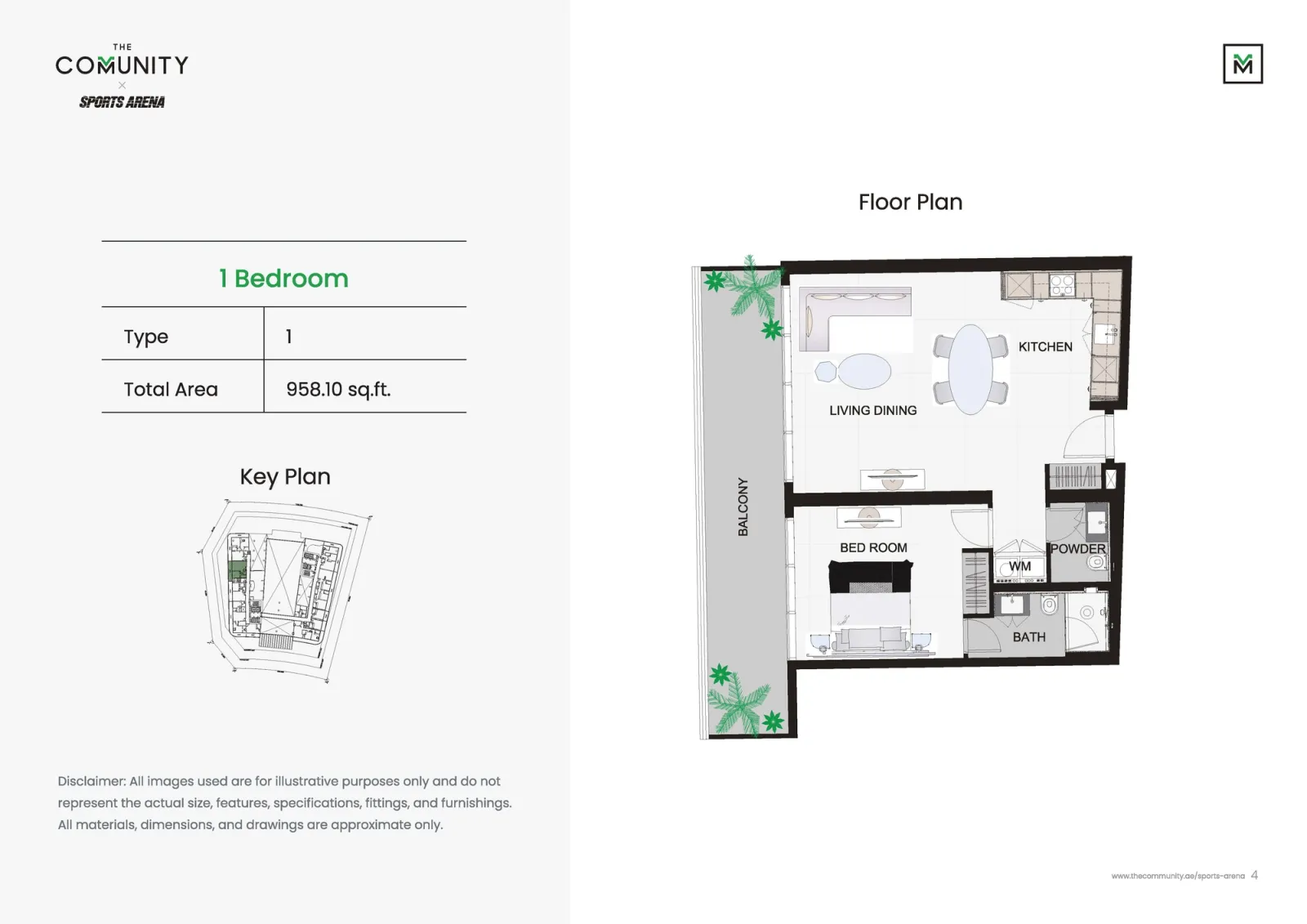 Floor plan for Type 1