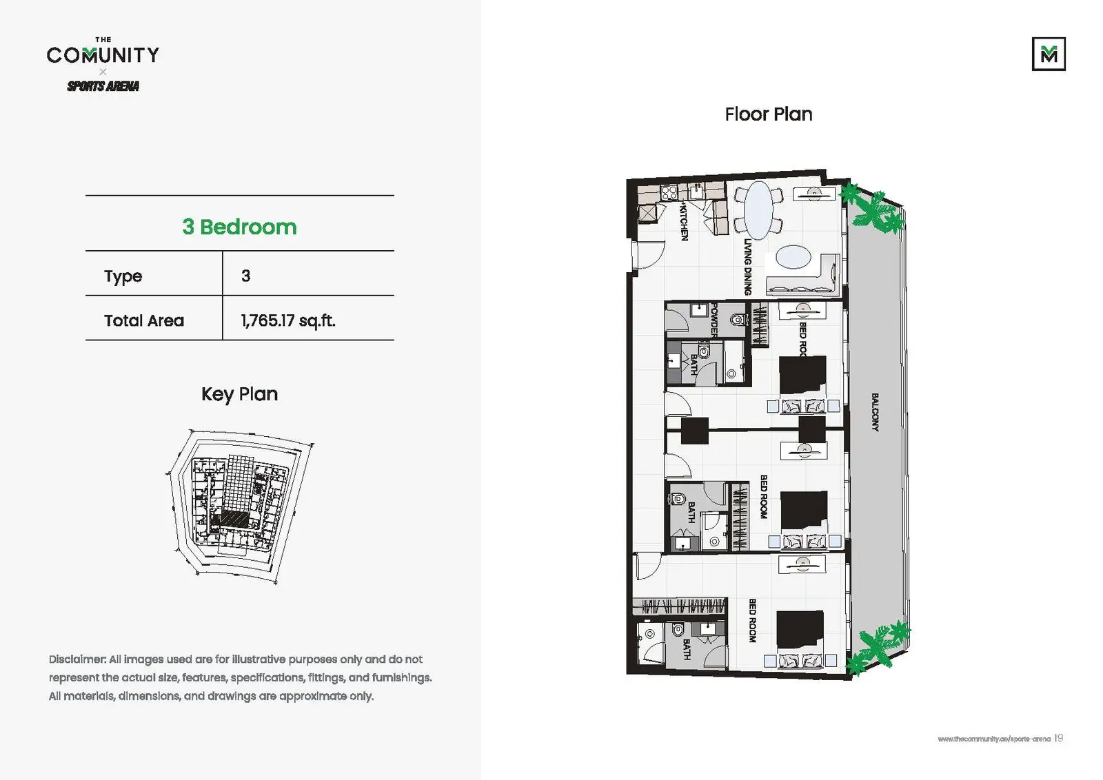 Floor plan for Type 3