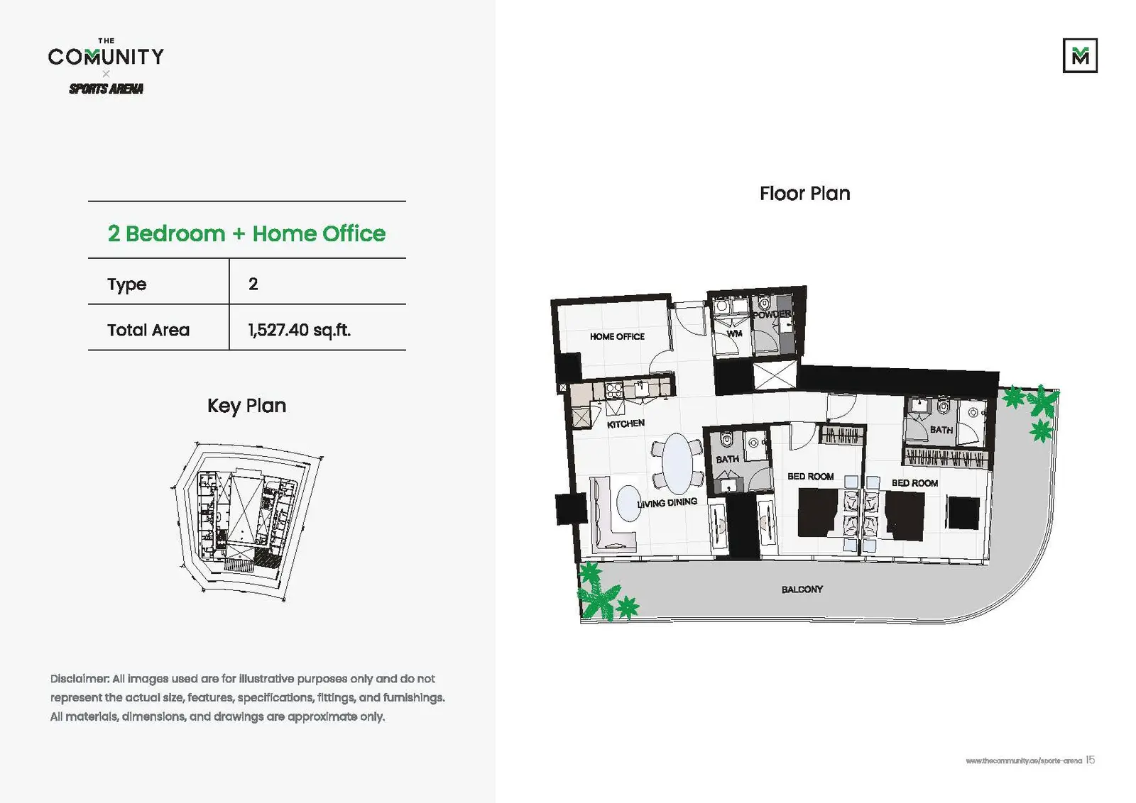 Floor plan for Type 2A