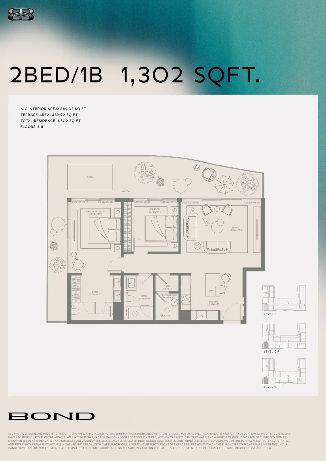 Floor plan for Type 1B
