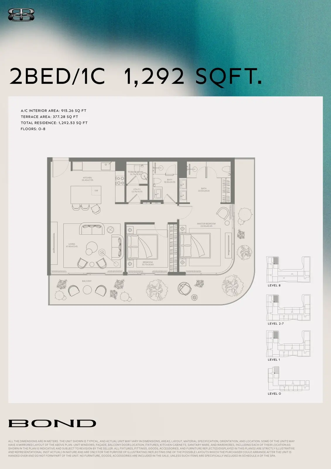 Floor plan for Type 1C