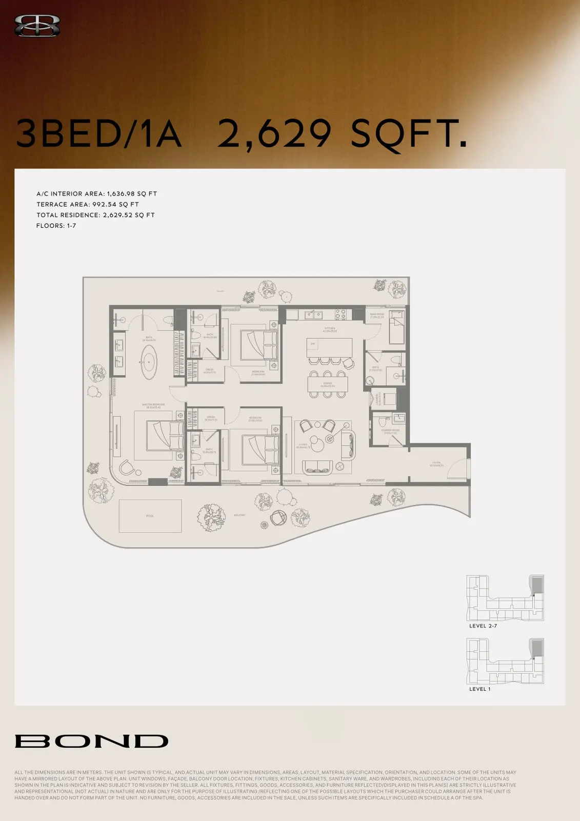 Floor plan for Type 1A