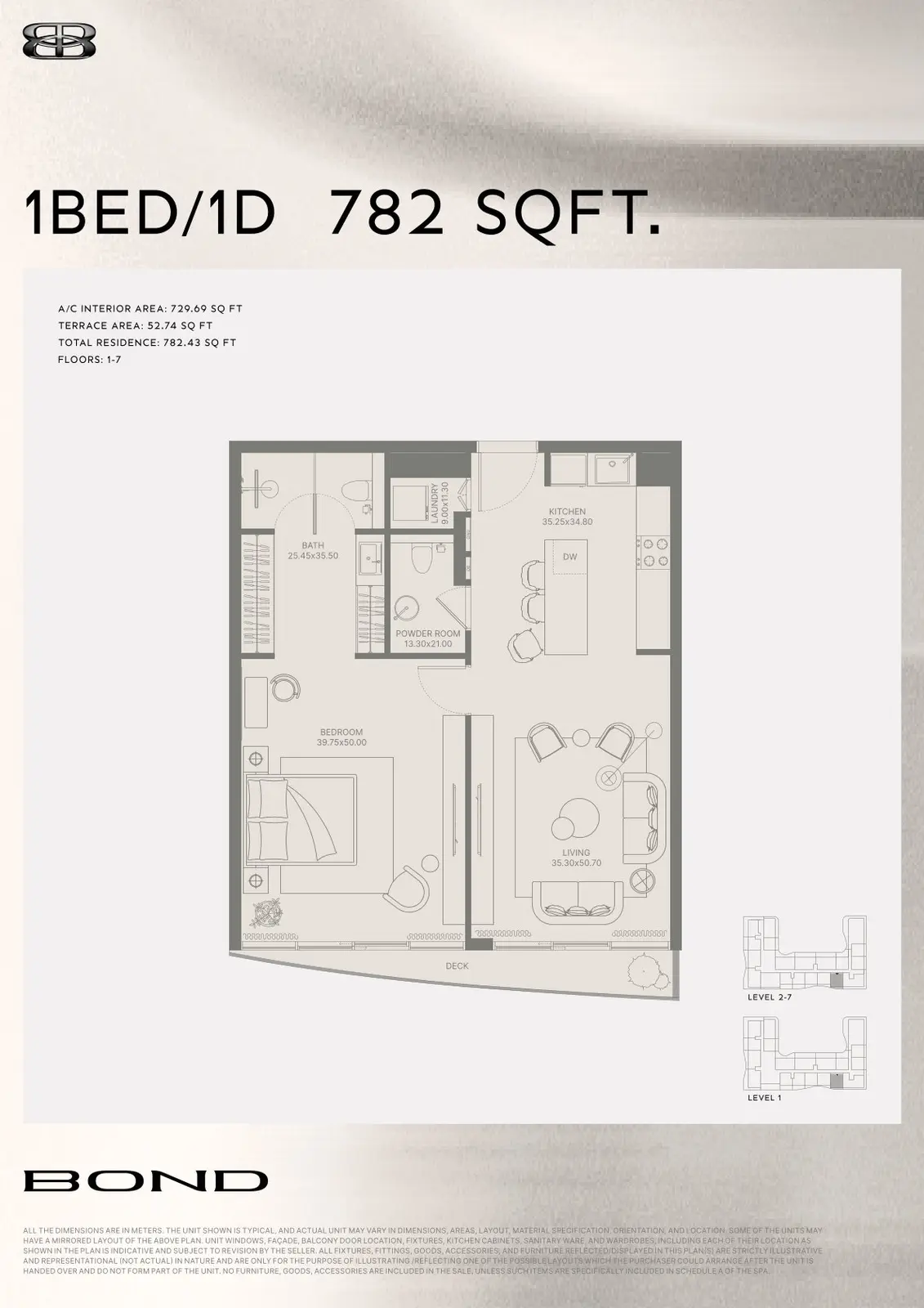Floor plan for Type 1D