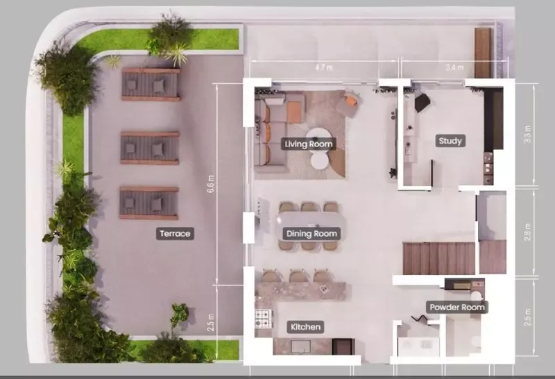 Floor plan for Type A