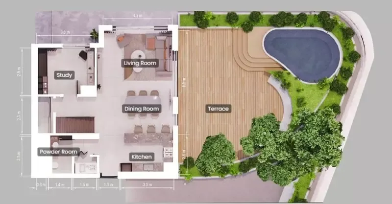 Floor plan for Type 2