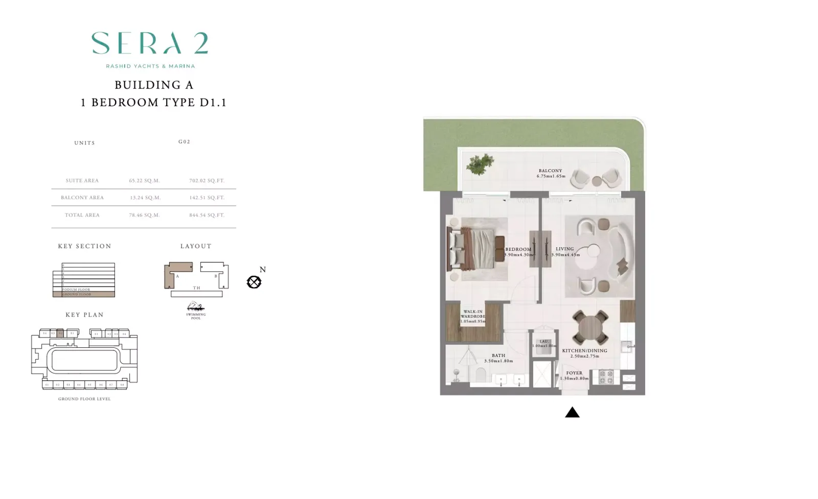 Floor plan for Type D1.1