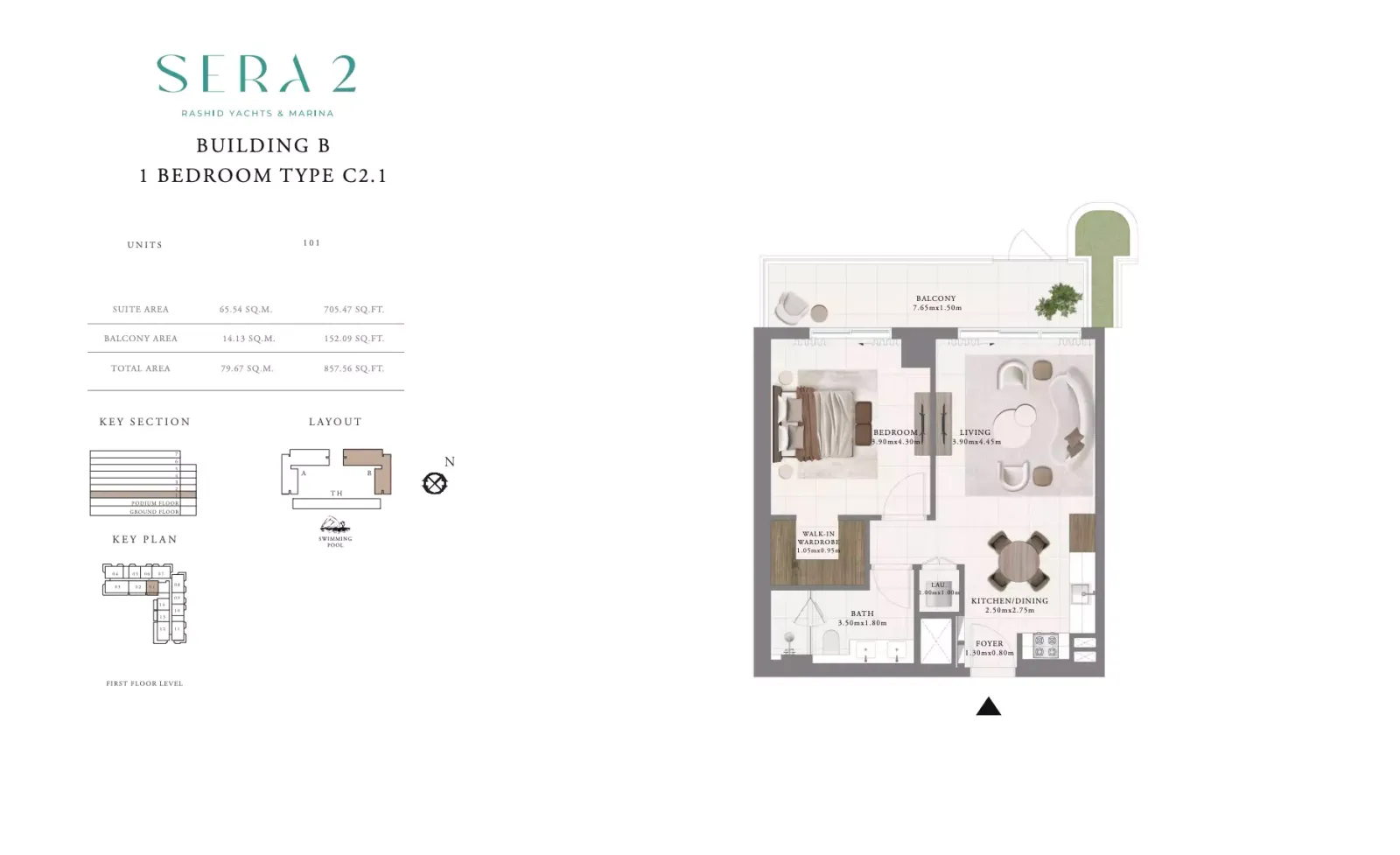 Floor plan for Type C2.1
