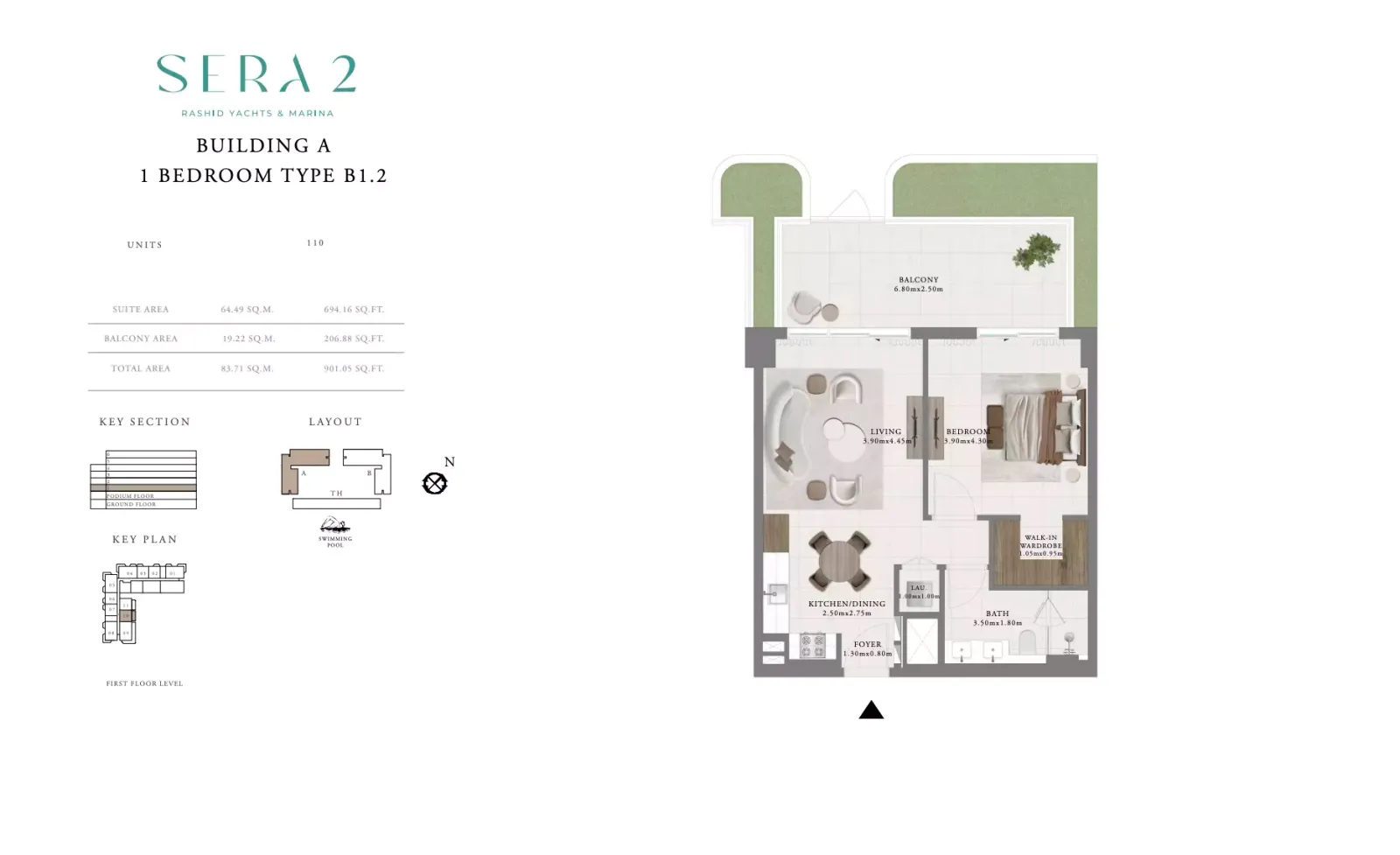 Floor plan for Type B1.2