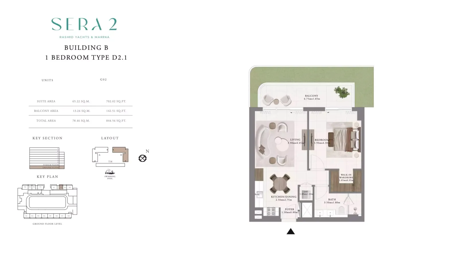 Floor plan for Type D2.1