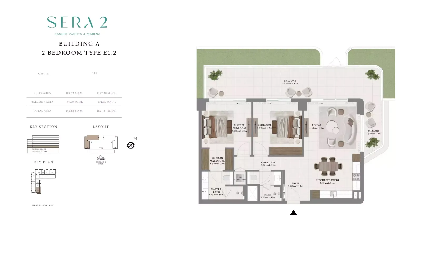 Floor plan for Type E1.2