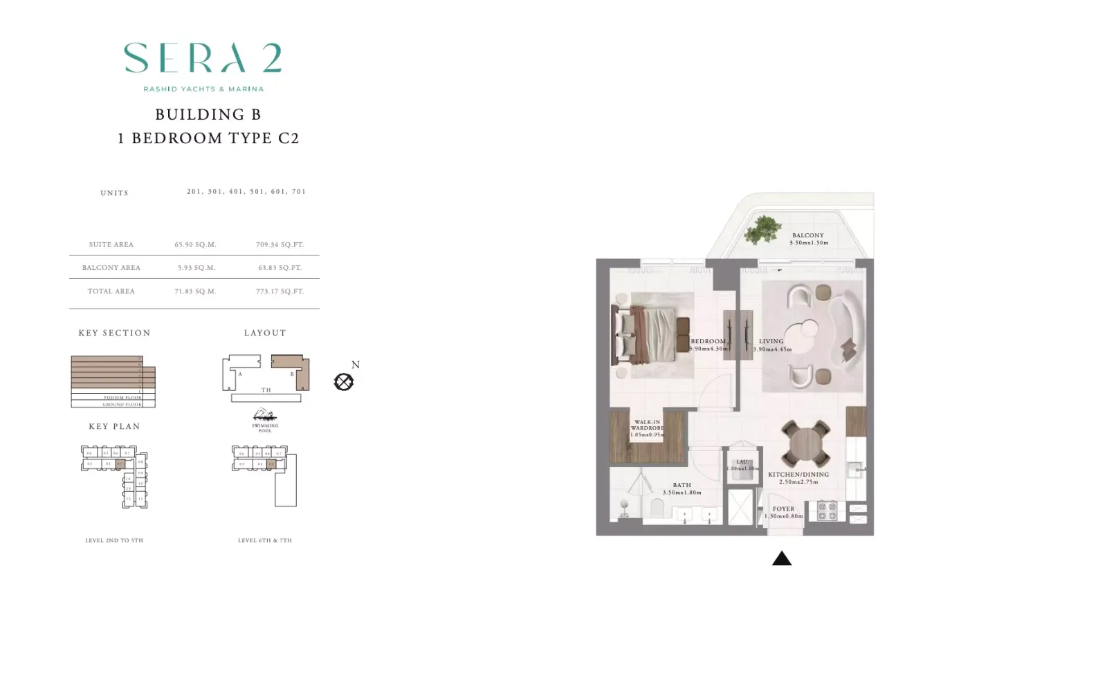 Floor plan for Type C2