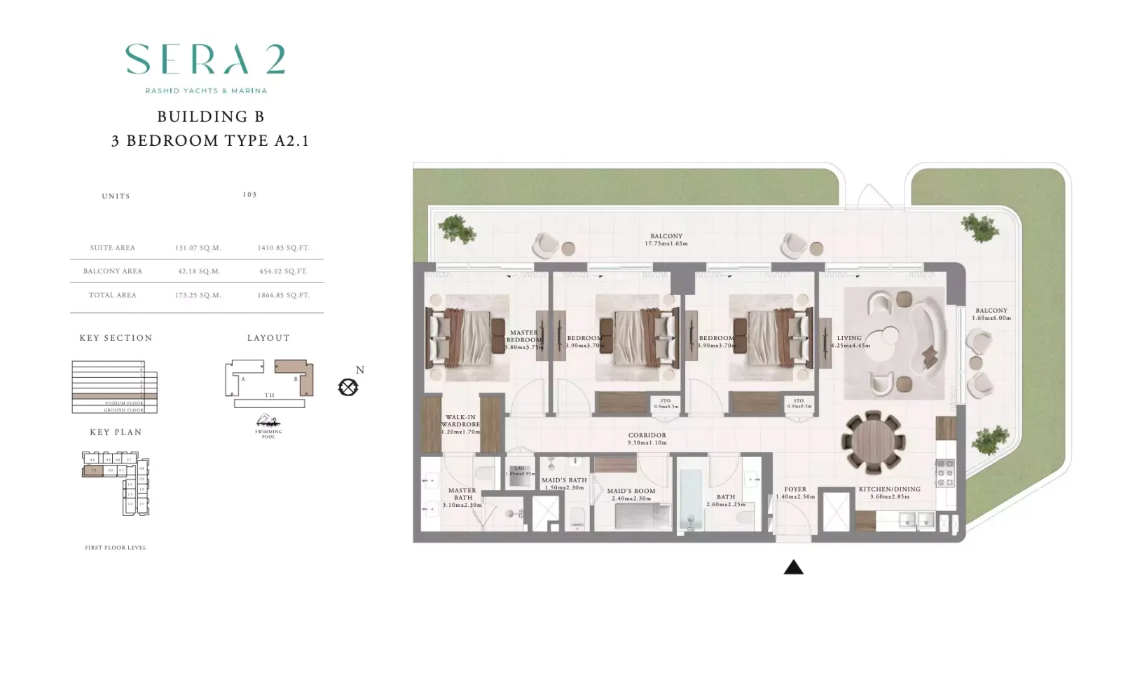 Floor plan for Type A2.1
