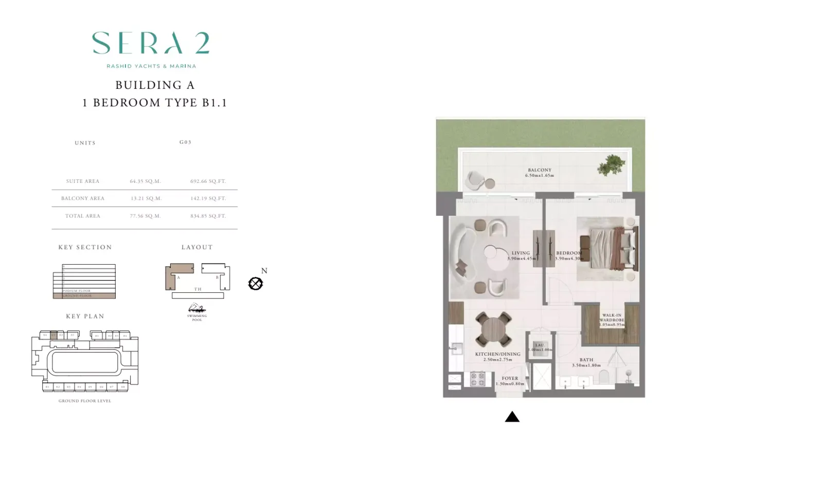 Floor plan for Type B1.1