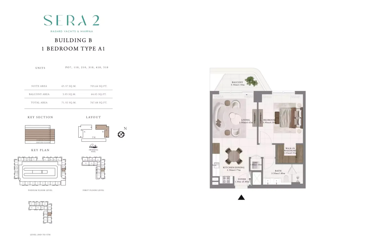 Floor plan for Type A1