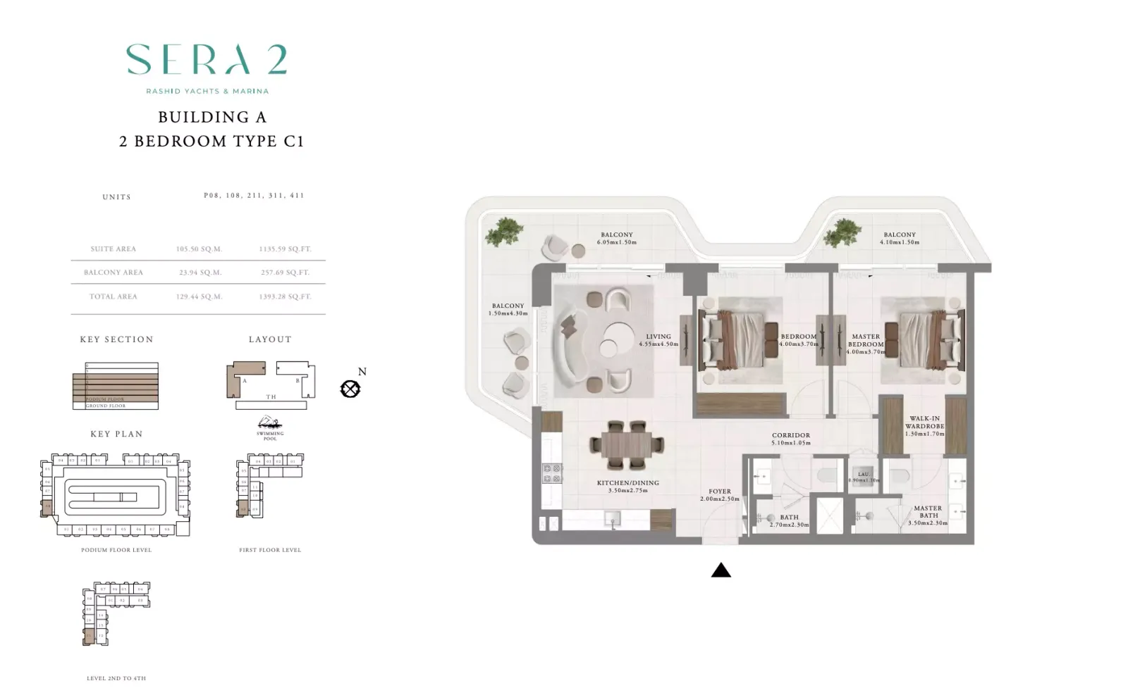 Floor plan for Type C1