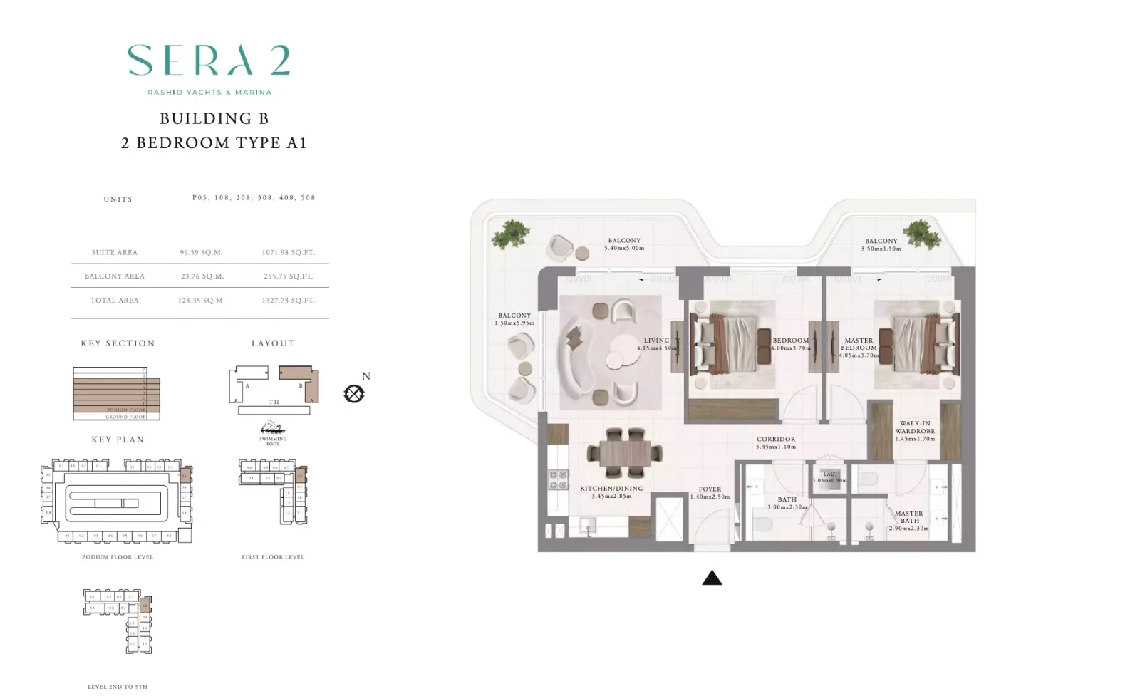 Floor plan for Type A1