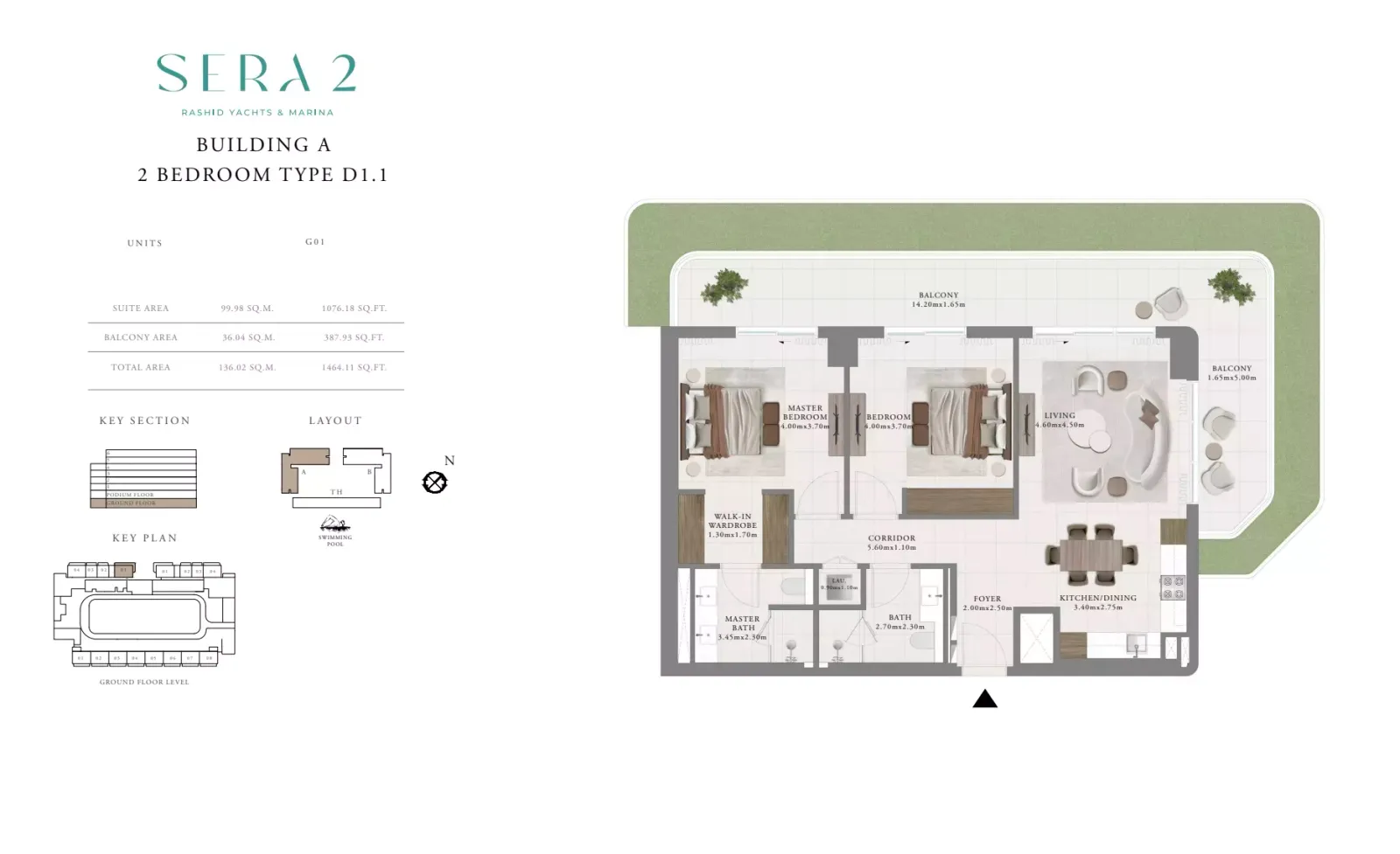 Floor plan for Type D1.1