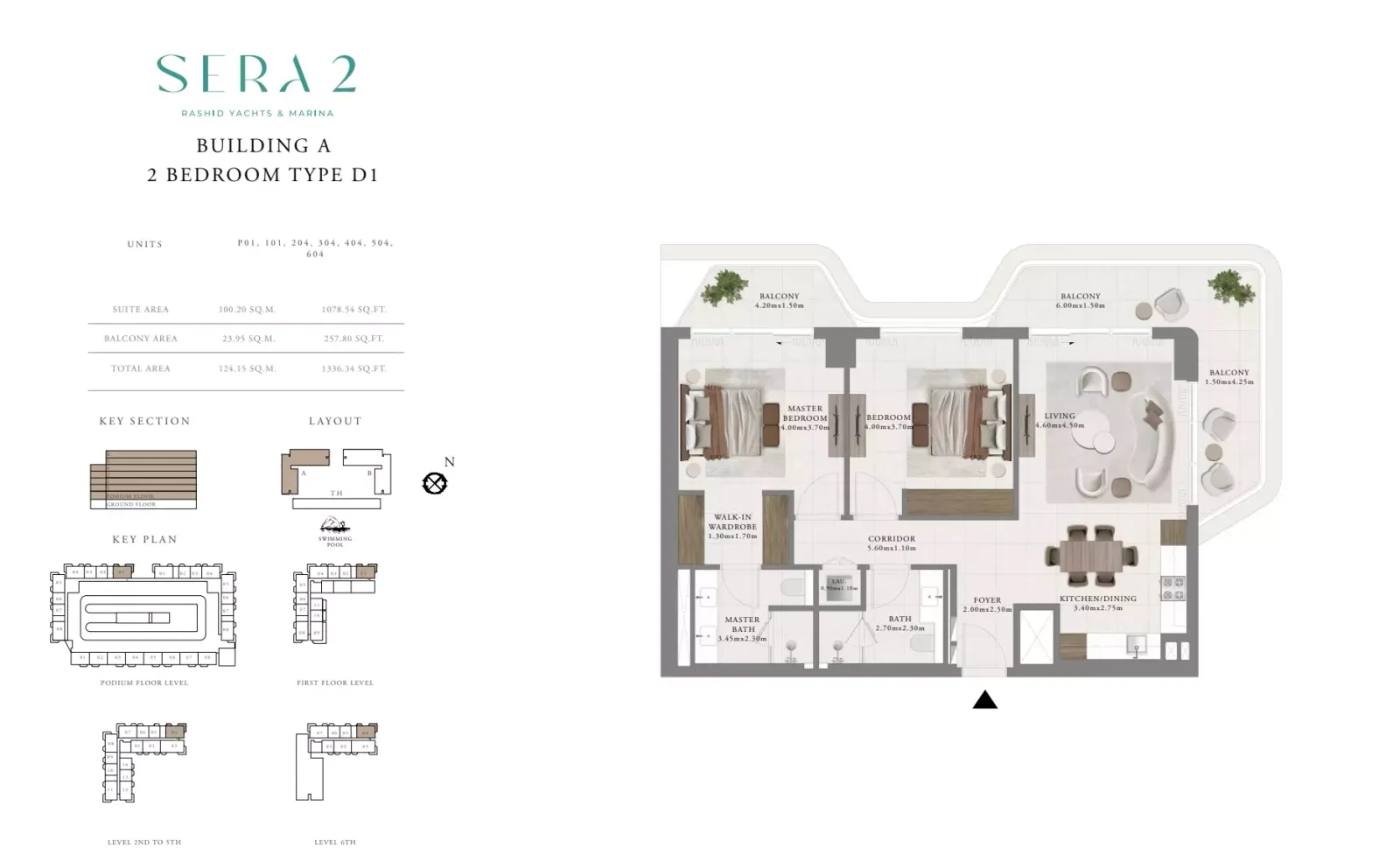 Floor plan for Type D1