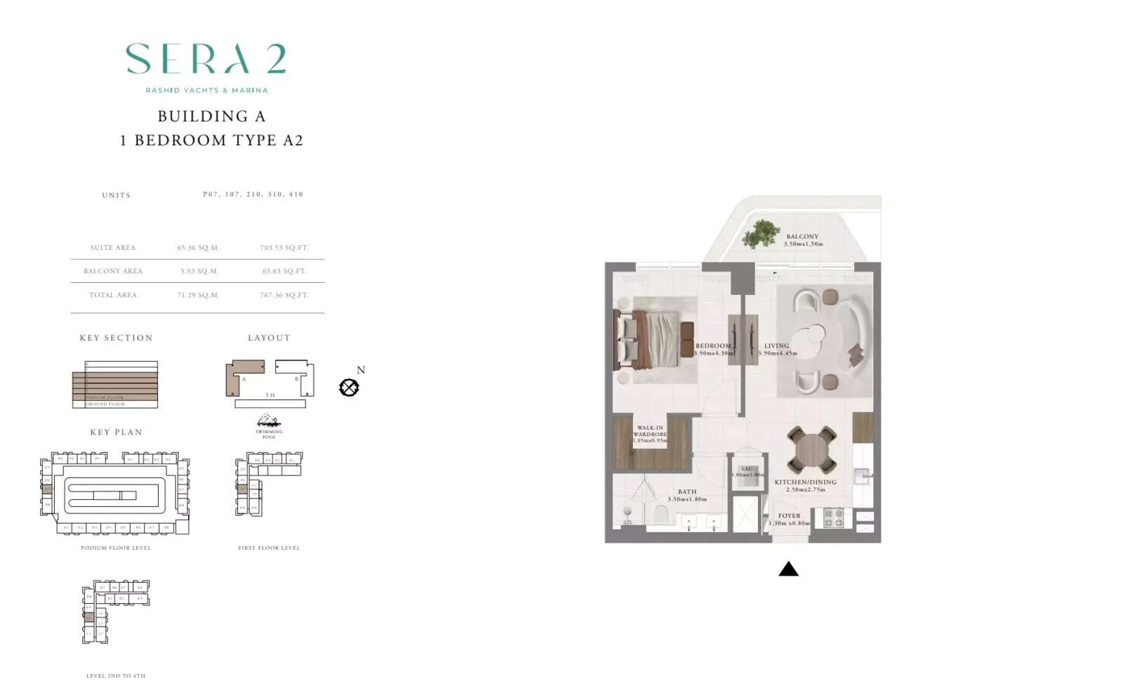 Floor plan for Type A2