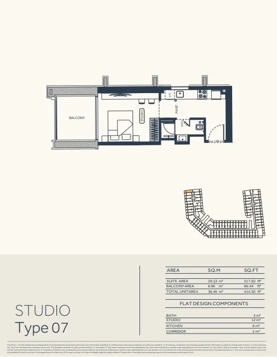 Floor plan for Type 07