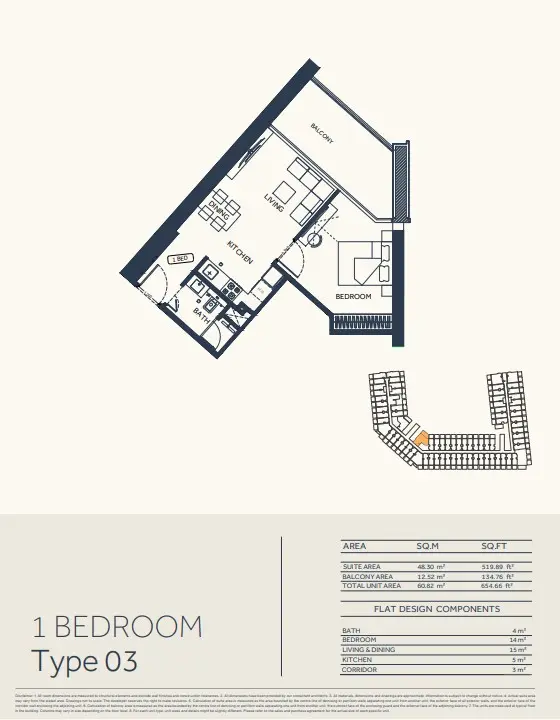 Floor plan for Type 03