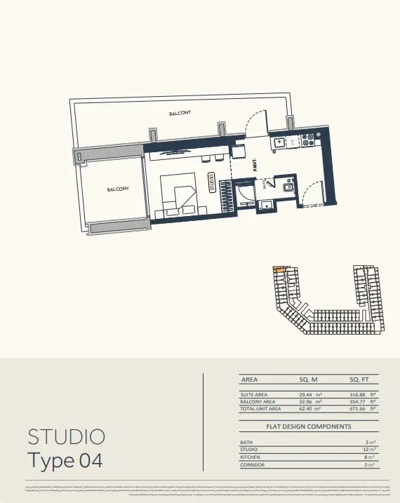 Floor plan for Type 04