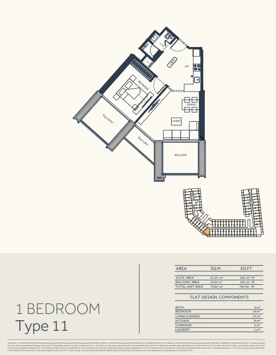 Floor plan for Type 11