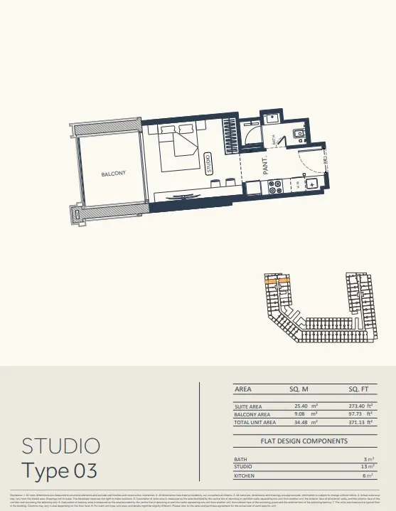 Floor plan for Type 03