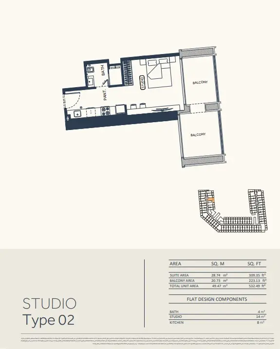 Floor plan for Type 02