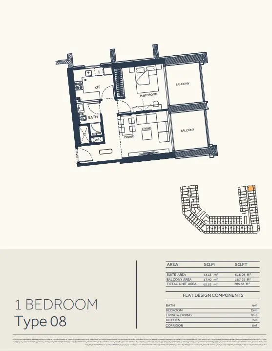 Floor plan for Type 08