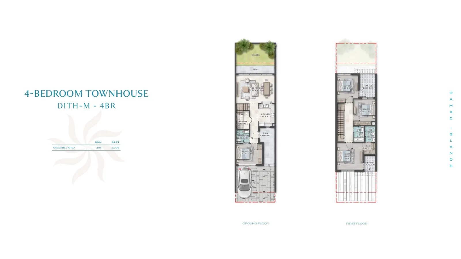 Floor plan for Type DITH-M