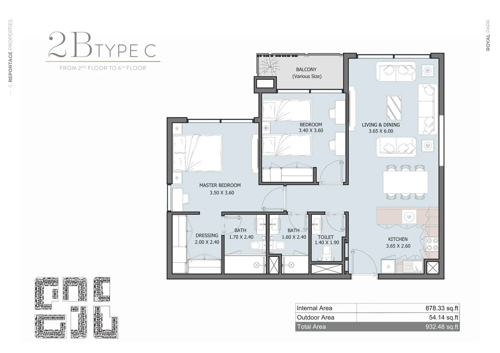 Floor plan for Type C