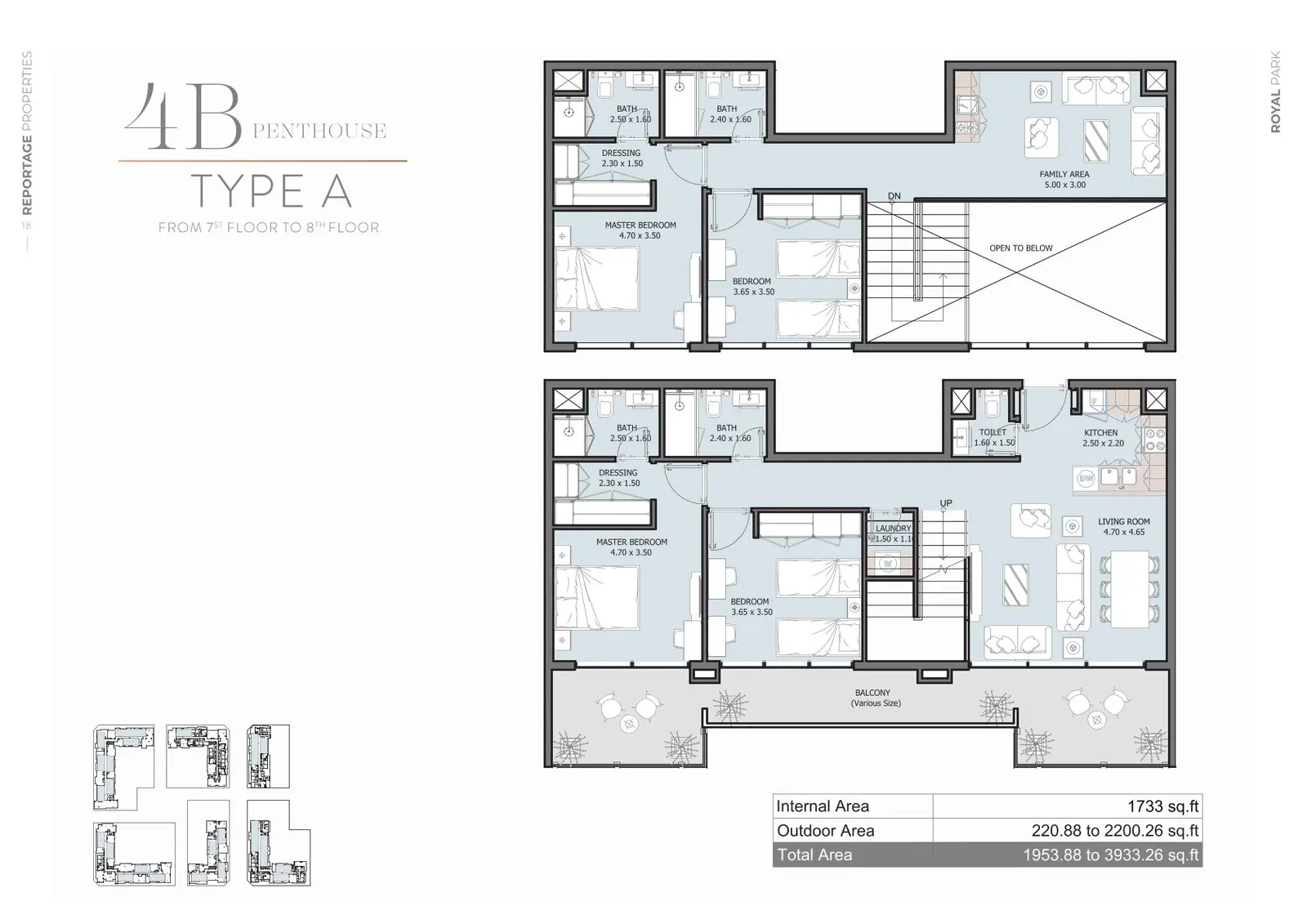 Floor plan for Type A