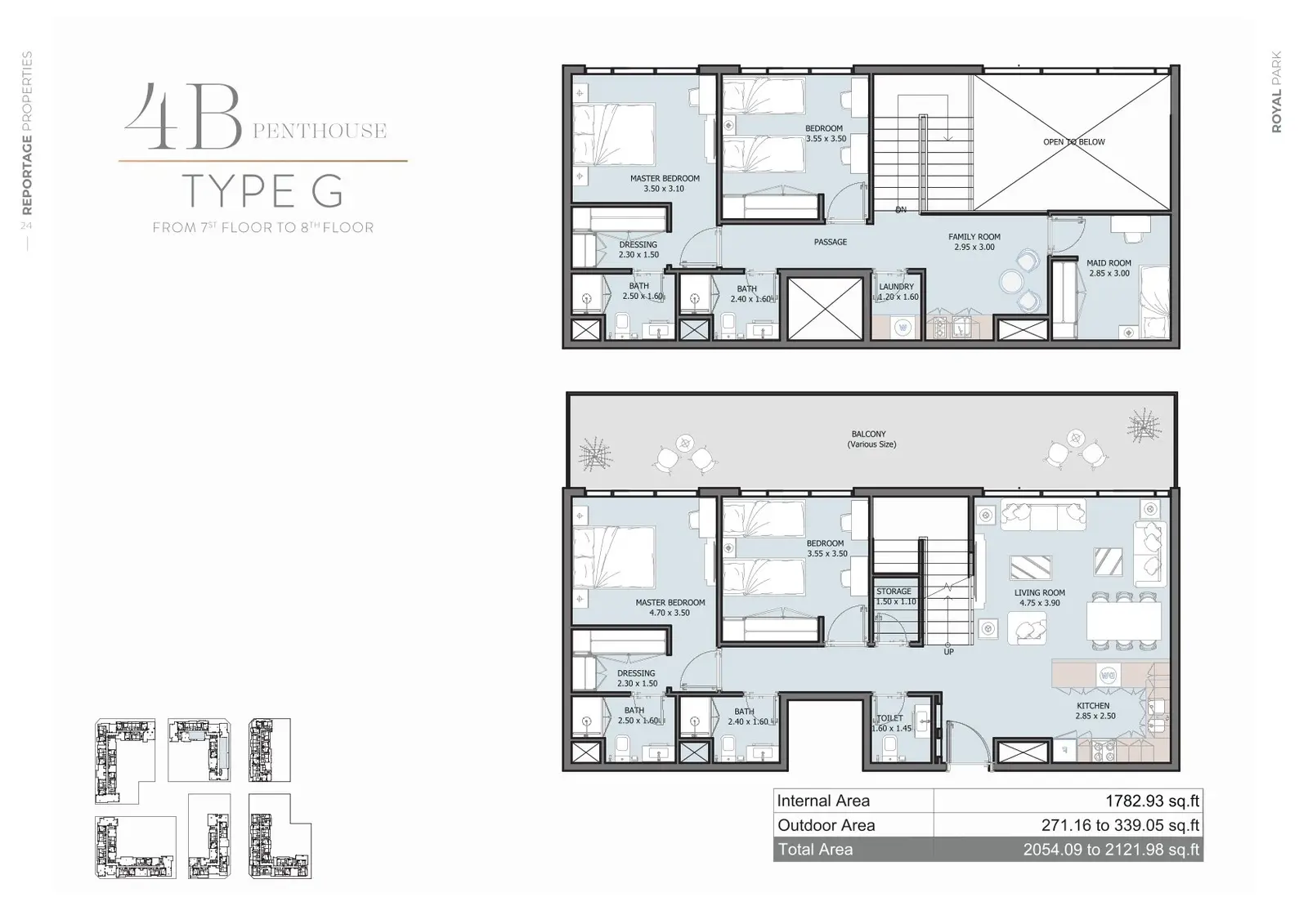 Floor plan for Type G