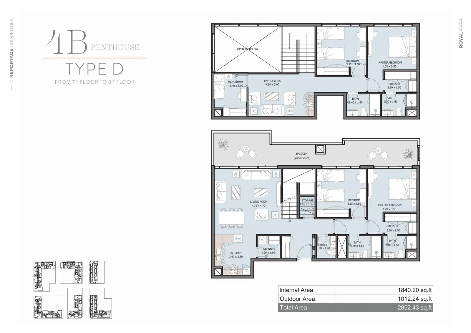Floor plan for Type D