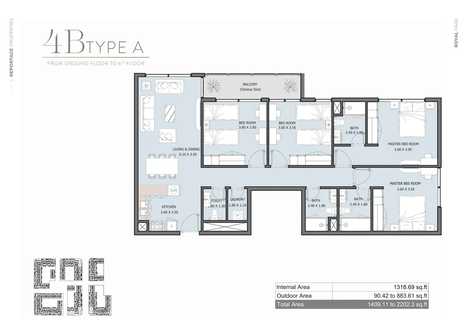 Floor plan for Type A