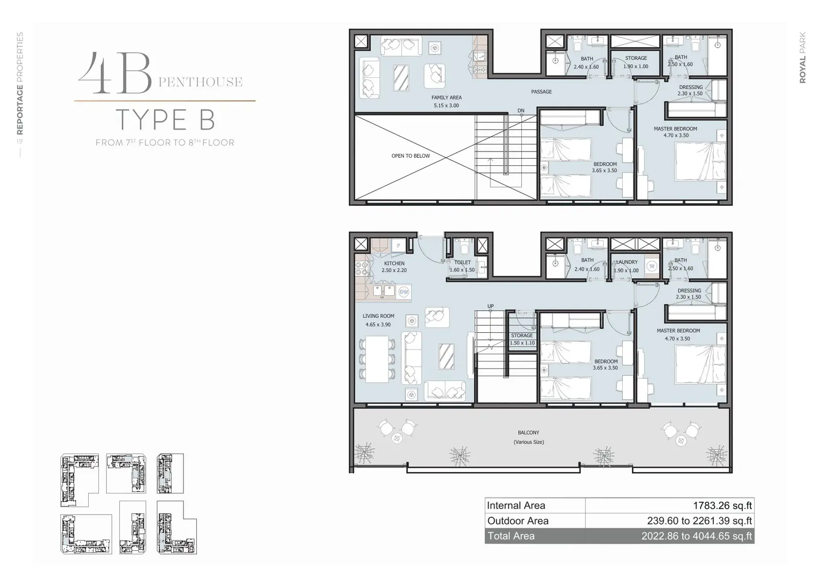 Floor plan for Type B