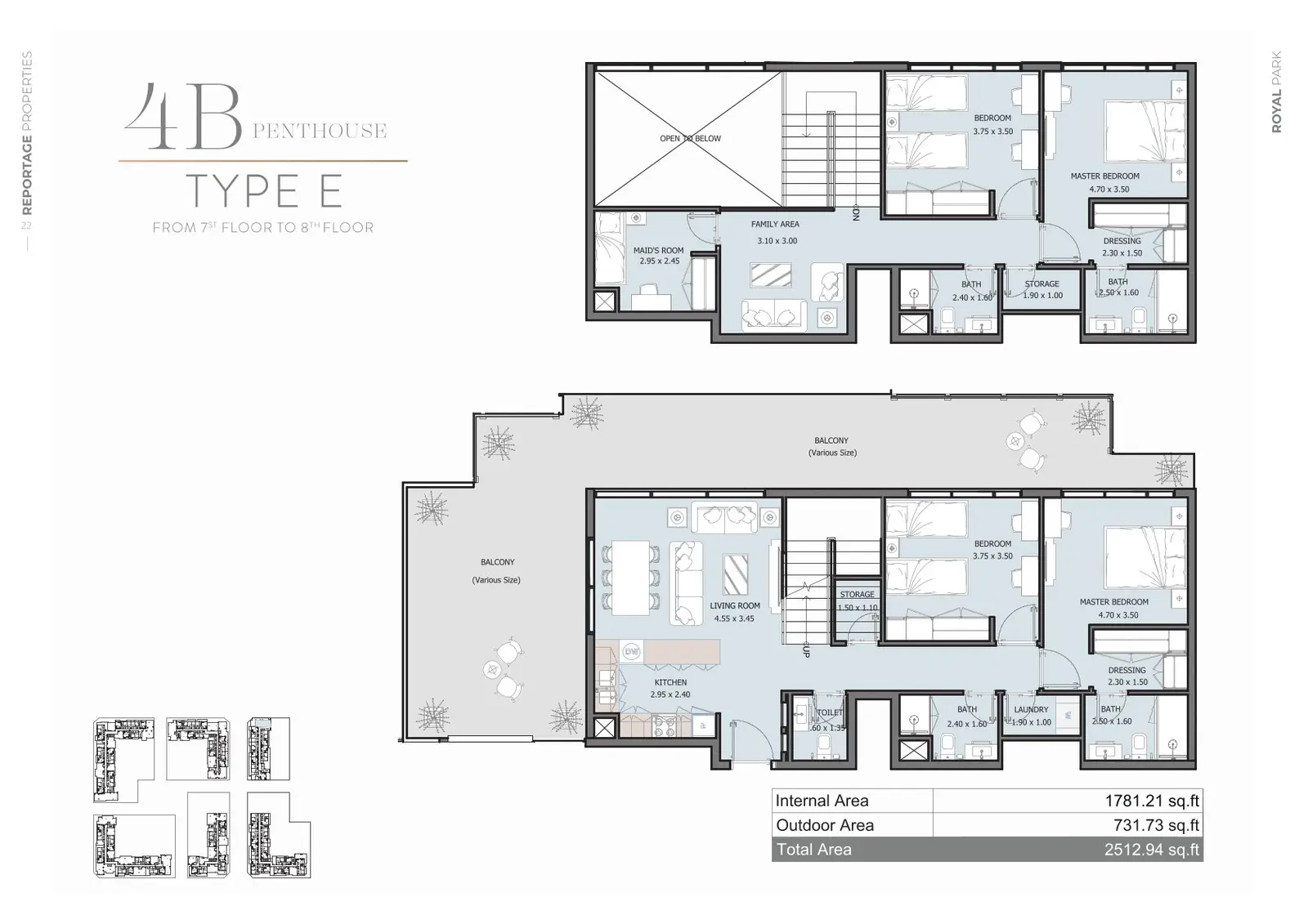 Floor plan for Type E