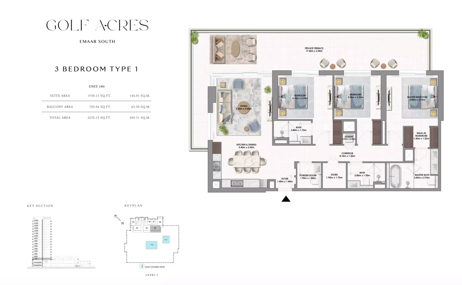 Floor plan for Type 1
