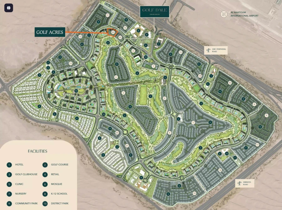 Golf Acres master plan
