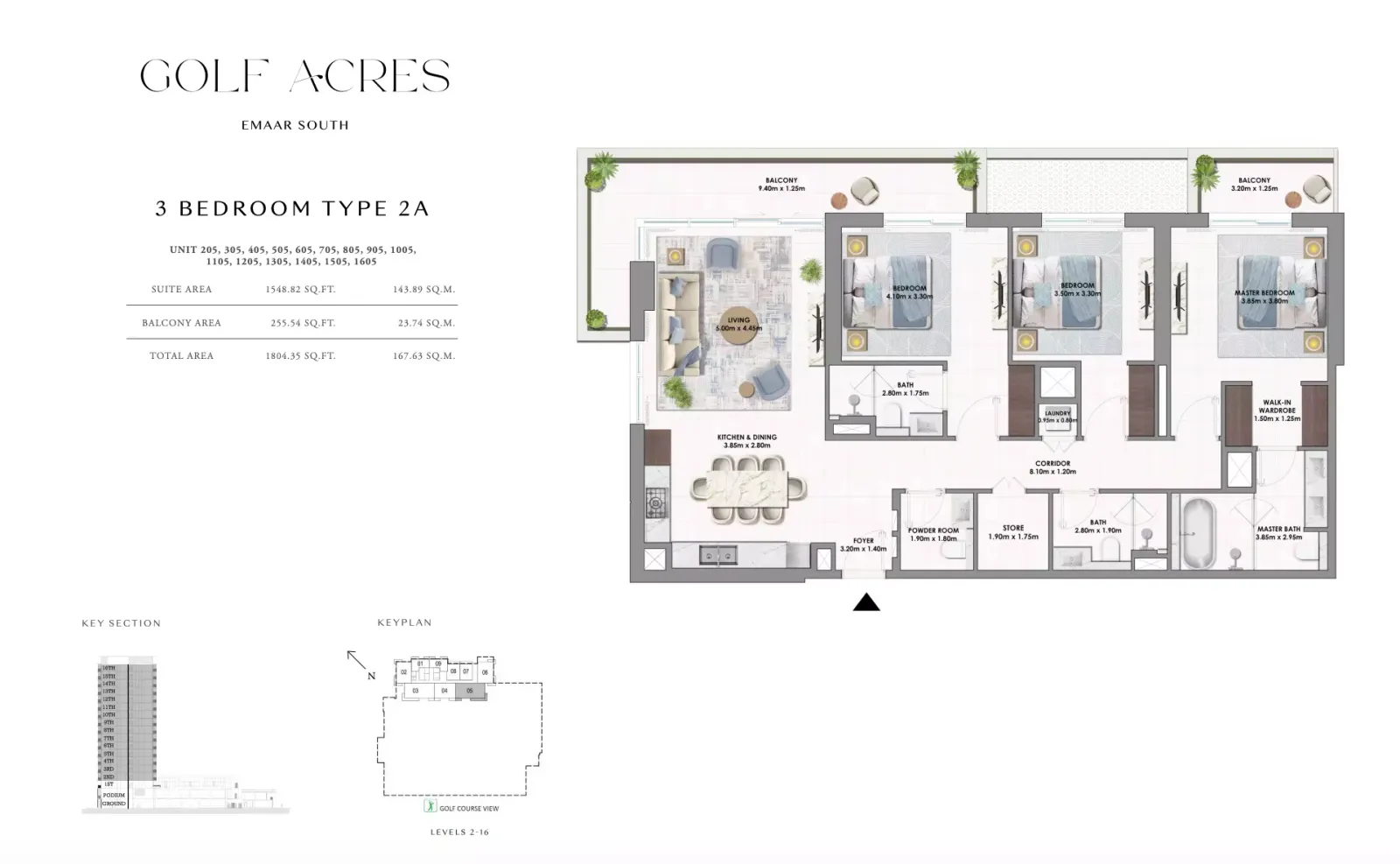 Floor plan for Type 2A